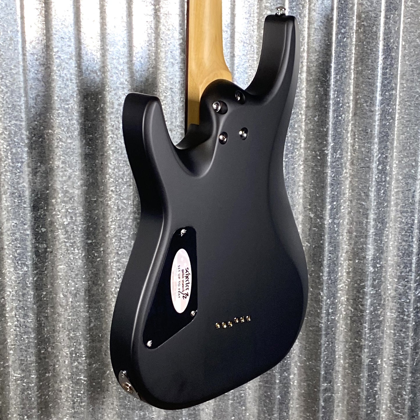 Schecter C-6 Deluxe Satin Black Guitar #0025