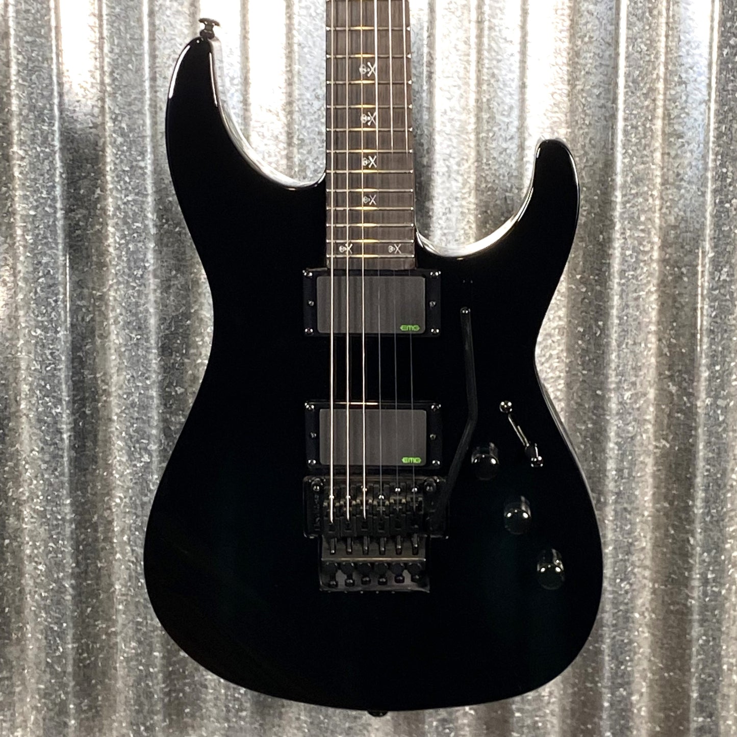 ESP LTD KH-602 Kirk Hammett EMG Black Guitar & Case LKH602 #1373 Used