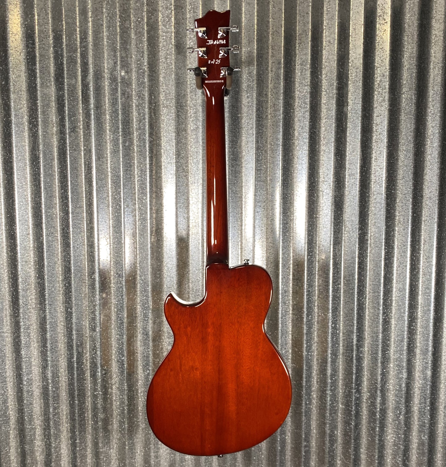 Reverend Limited Edition Roundhouse Semi Hollow Body Archtop Vintage Clear Natural Guitar Blem #11
