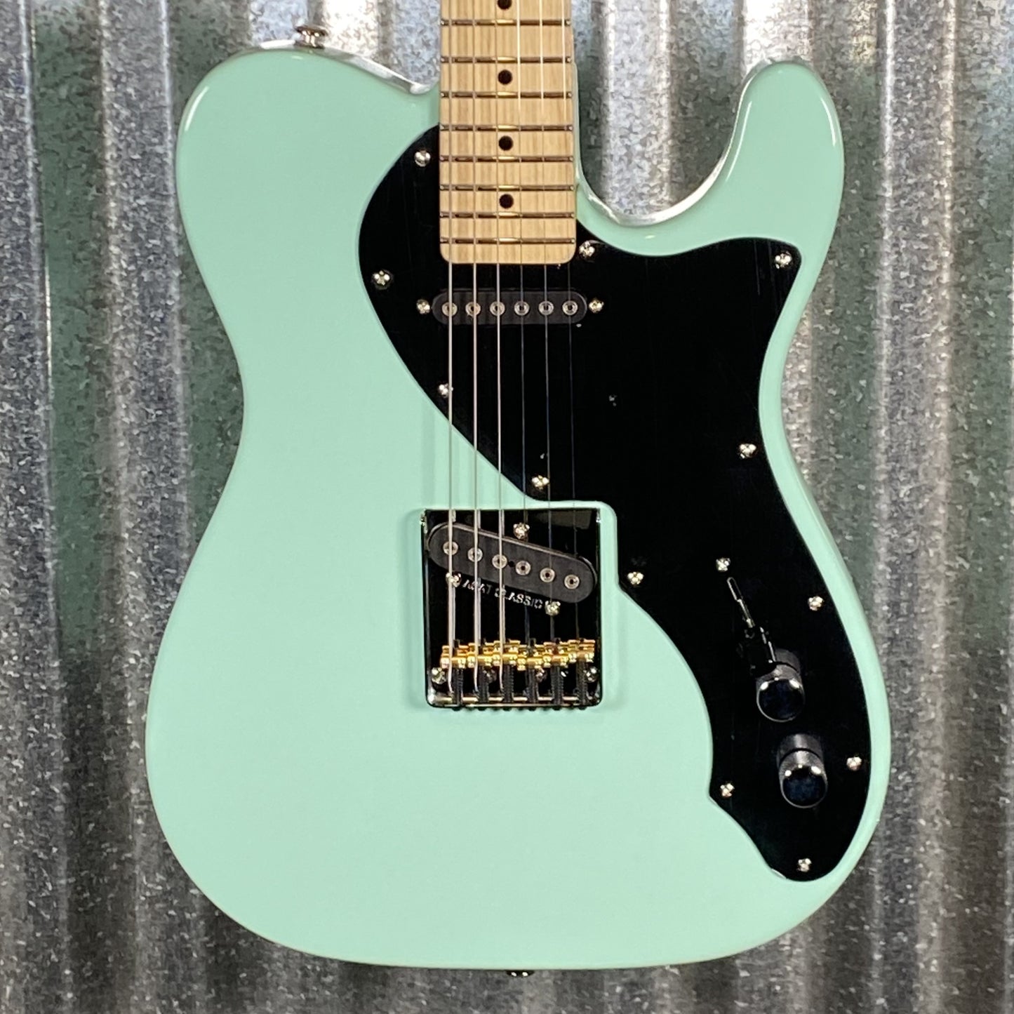 G&L USA ASAT Classic Semi Hollow Limited Edition Surf Green & Bag #8121 Used