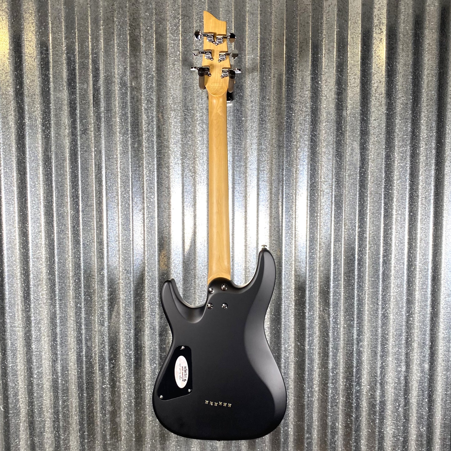 Schecter C-6 Deluxe Satin Black Guitar #0025