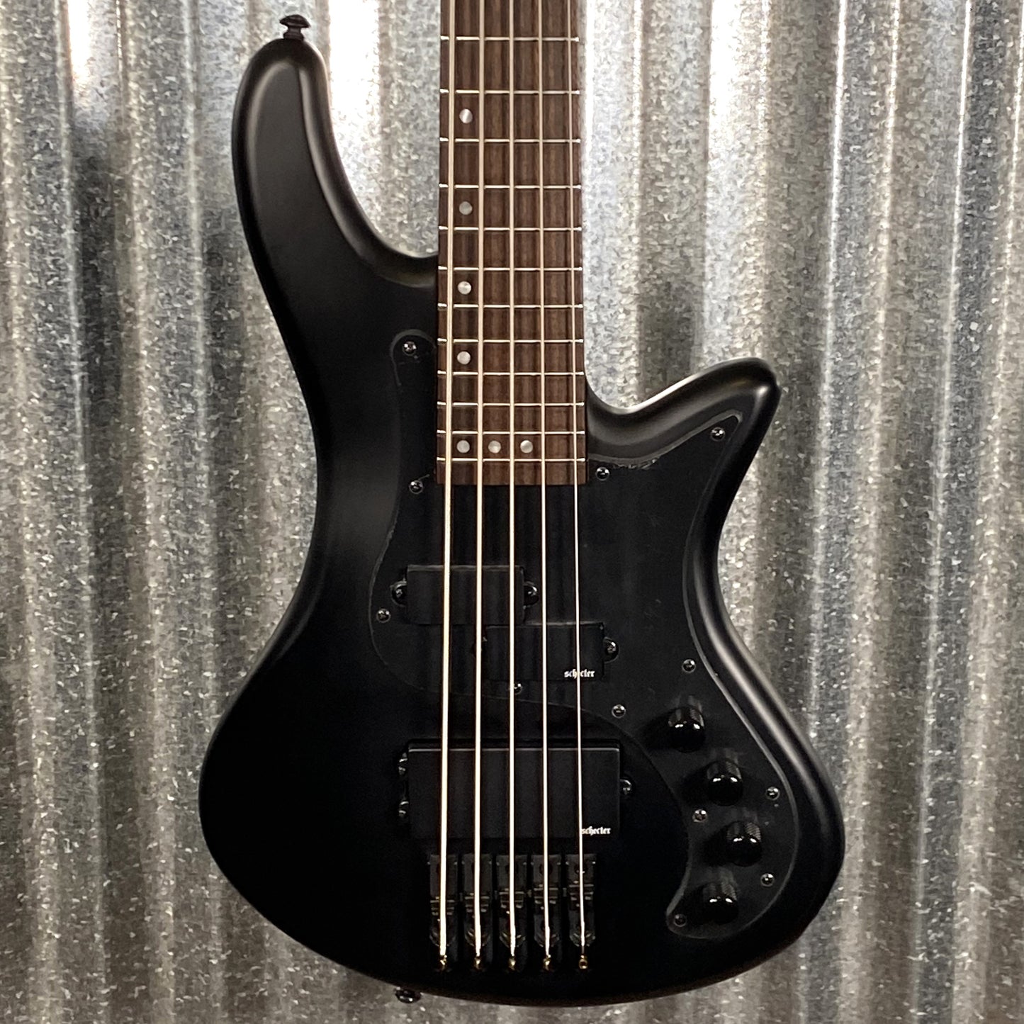 Schecter Stiletto Stealth-5 5 String Bass Satin Black #0022