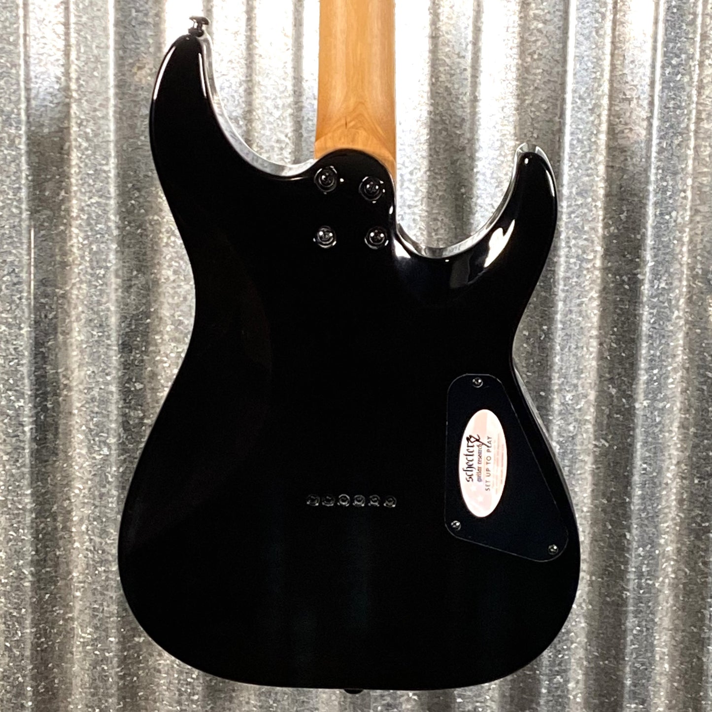 Schecter C-1 Standard Black Fade Burst Burl Left Hand Guitar #0098