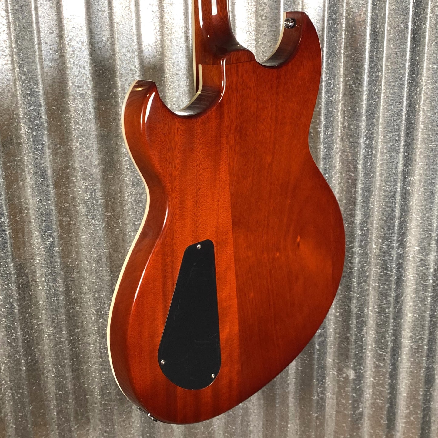 Reverend Limited Edition Manta Ray Semi Hollow Body Archtop Vintage Clear Natural Guitar & Case #3