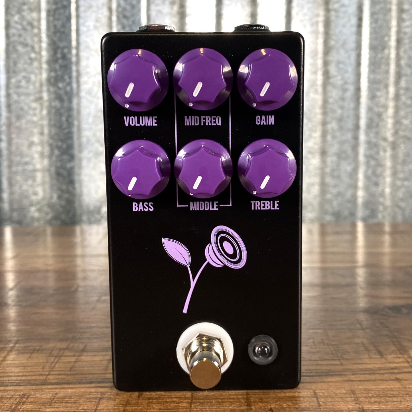 JHS Pedals Violet Lari Basilio Distortion Overdrive Guitar Effect Pedal Black