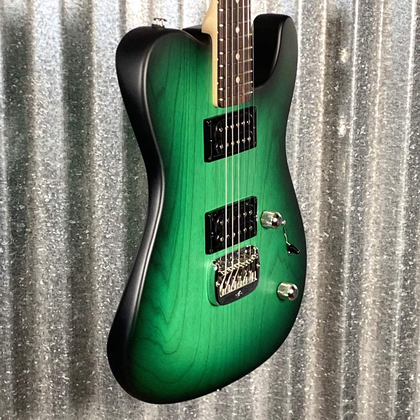 G&L USA ASAT HH RMC Green Burst Frost Top Guitar & Bag #7015