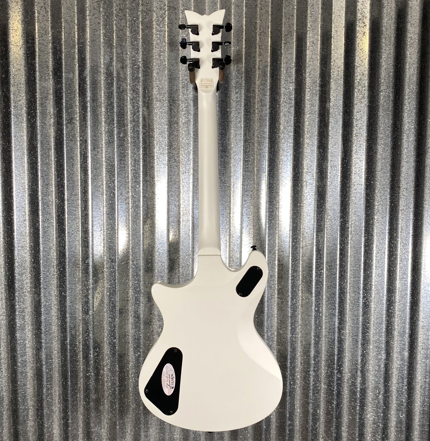 Schecter Jerry Horton Tempest Papa Roach Satin White Guitar #0687