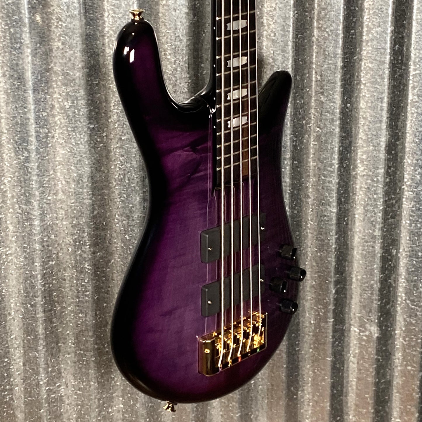 Spector Euro5 LT 5 String Bass Violet Fade Gloss EURO5LTVFG & Bag #1190