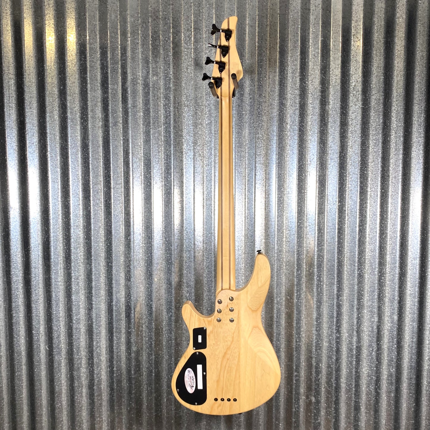 Schecter Reaper 4 String Bass Poplar Burl Top Natural Satin #2113