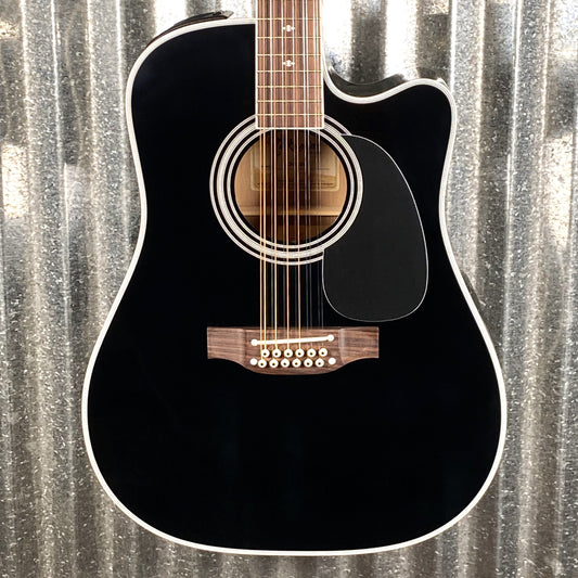 Takamine EF381SC Cutaway 12 String Acoustic Electric Guitar Black & Case Japan #0511