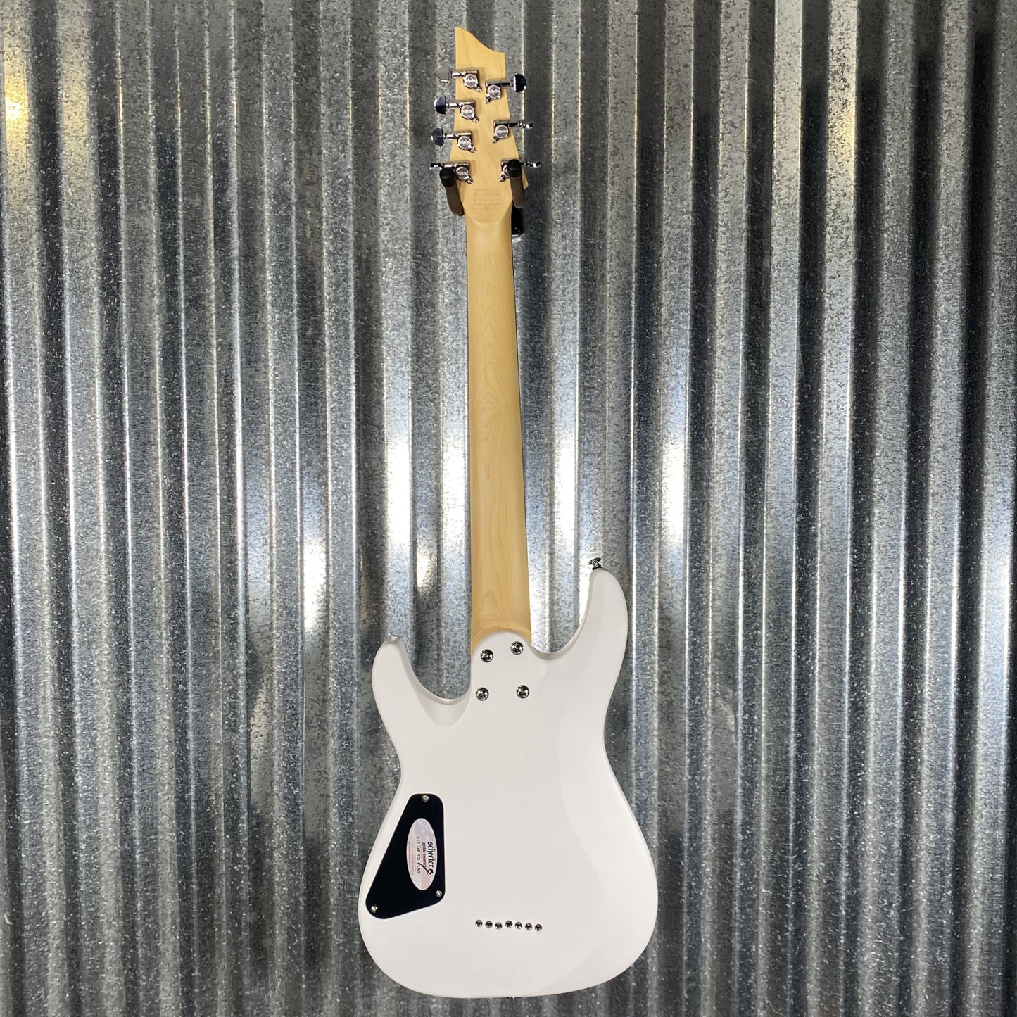 Schecter C-7 Deluxe 7 String Satin White Guitar #3174