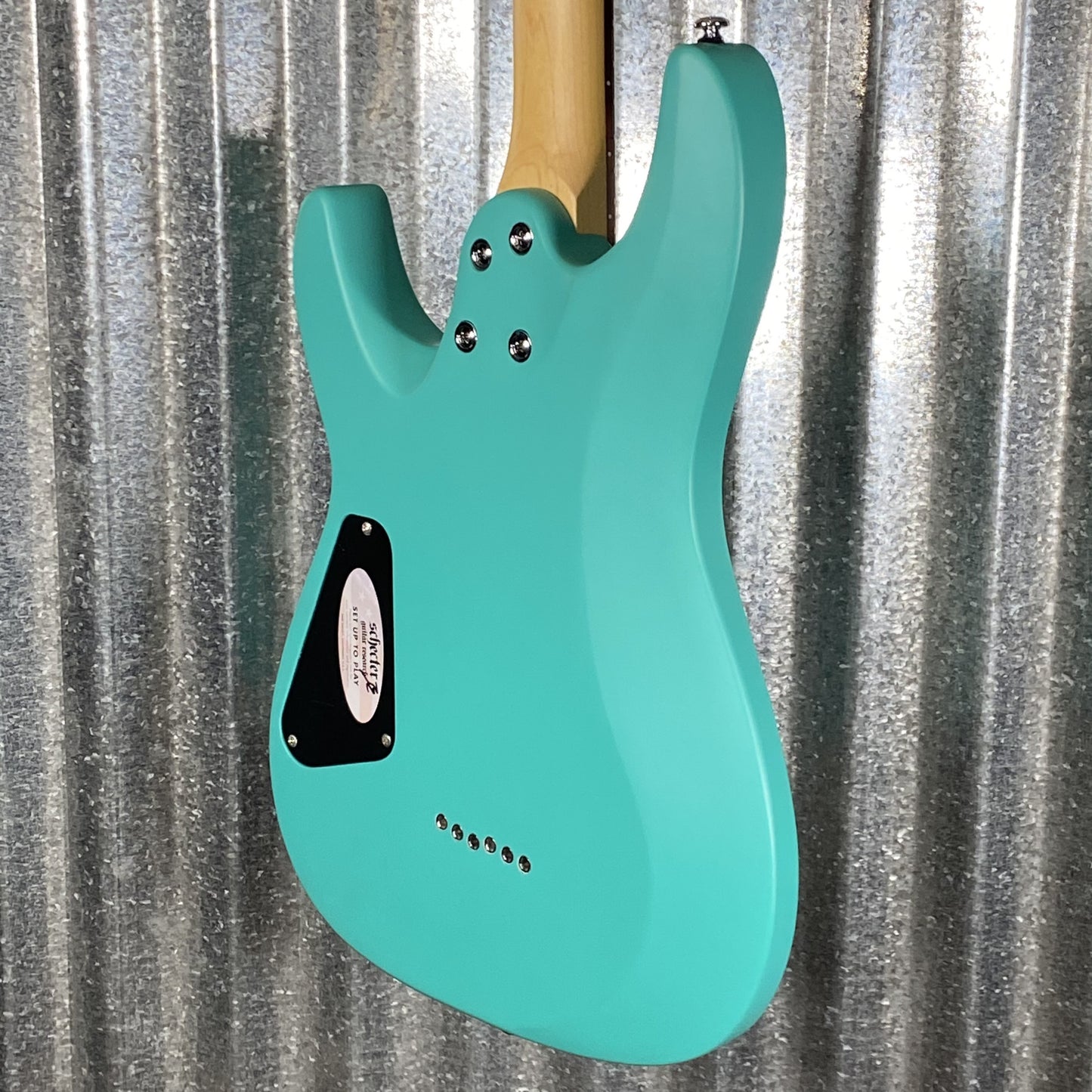 Schecter C-6 Deluxe Satin Aqua Guitar Blem #0729