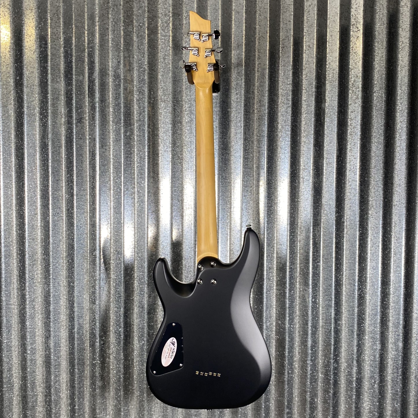 Schecter C-6 Deluxe Satin Black Guitar #0070