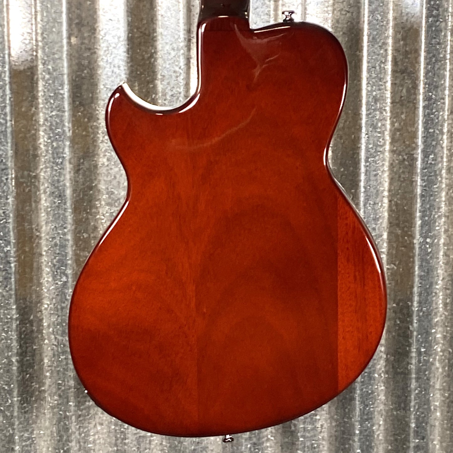 Reverend Limited Edition Roundhouse Semi Hollow Body Archtop Vintage Clear Natural Guitar & Case
