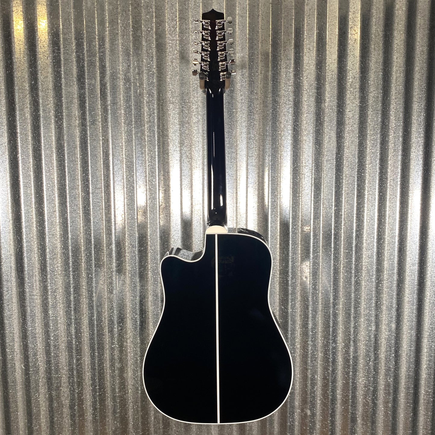 Takamine EF381SC Cutaway 12 String Acoustic Electric Guitar Black & Case Japan #0359