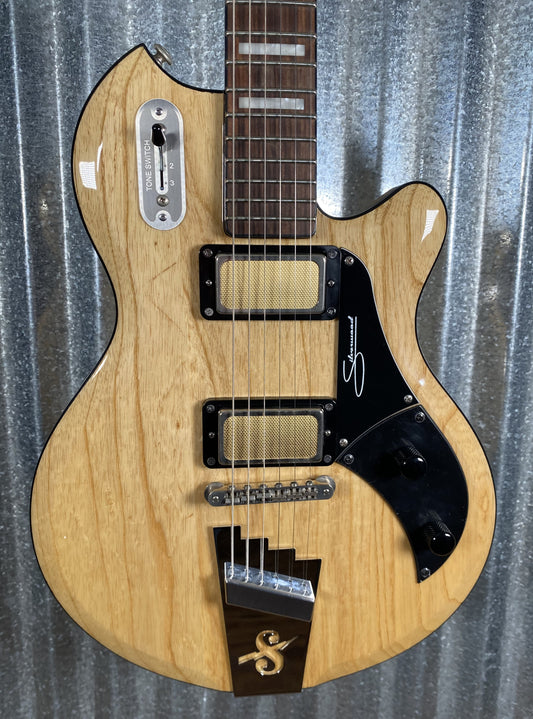 Supro 1296AN Silverwood Natural Ash Guitar & Bag #0557