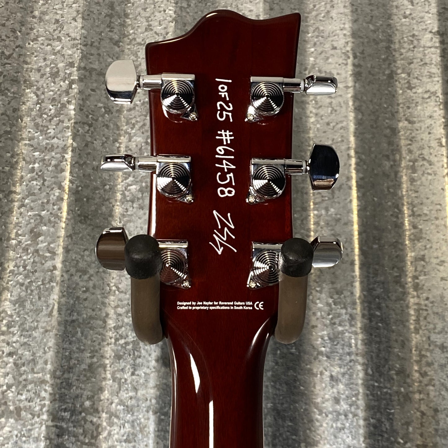 Reverend Limited Edition Roundhouse Semi Hollow Body Archtop Vintage Clear Natural Guitar & Case