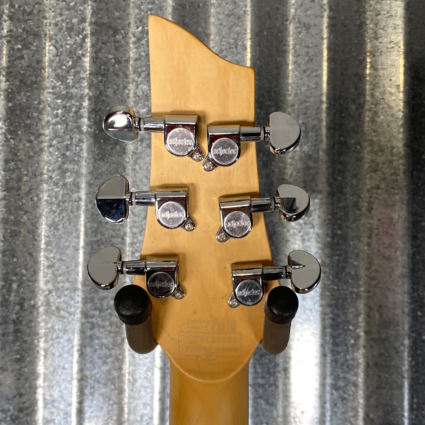 Schecter C-6 Deluxe Satin White Guitar #0050