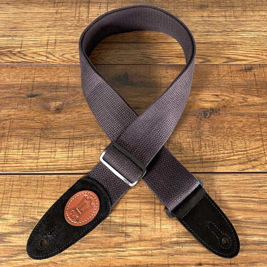 Levy's MSSC8-BLK 2" Cotton Guitar Bass Strap Black