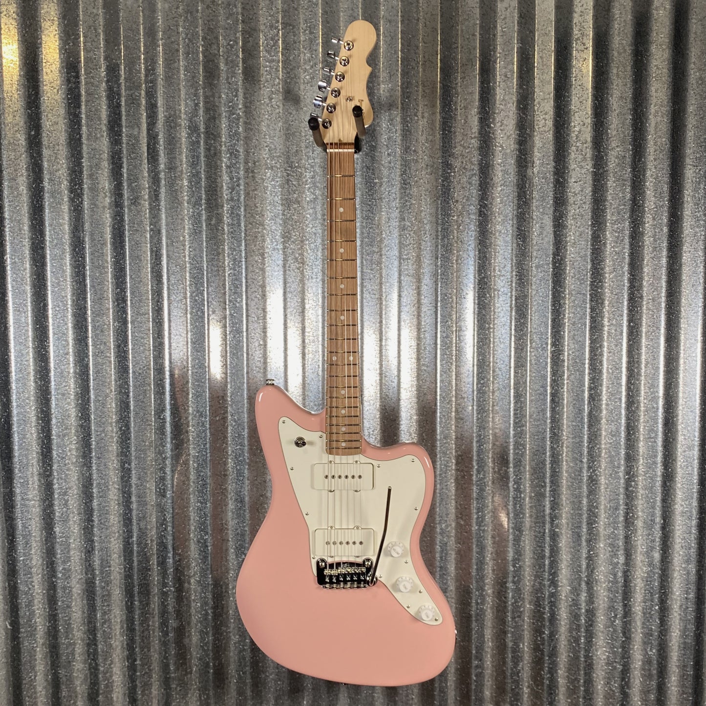 G&L USA Fullerton Deluxe Doheny Shell Pink Guitar & Bag #0093 Used
