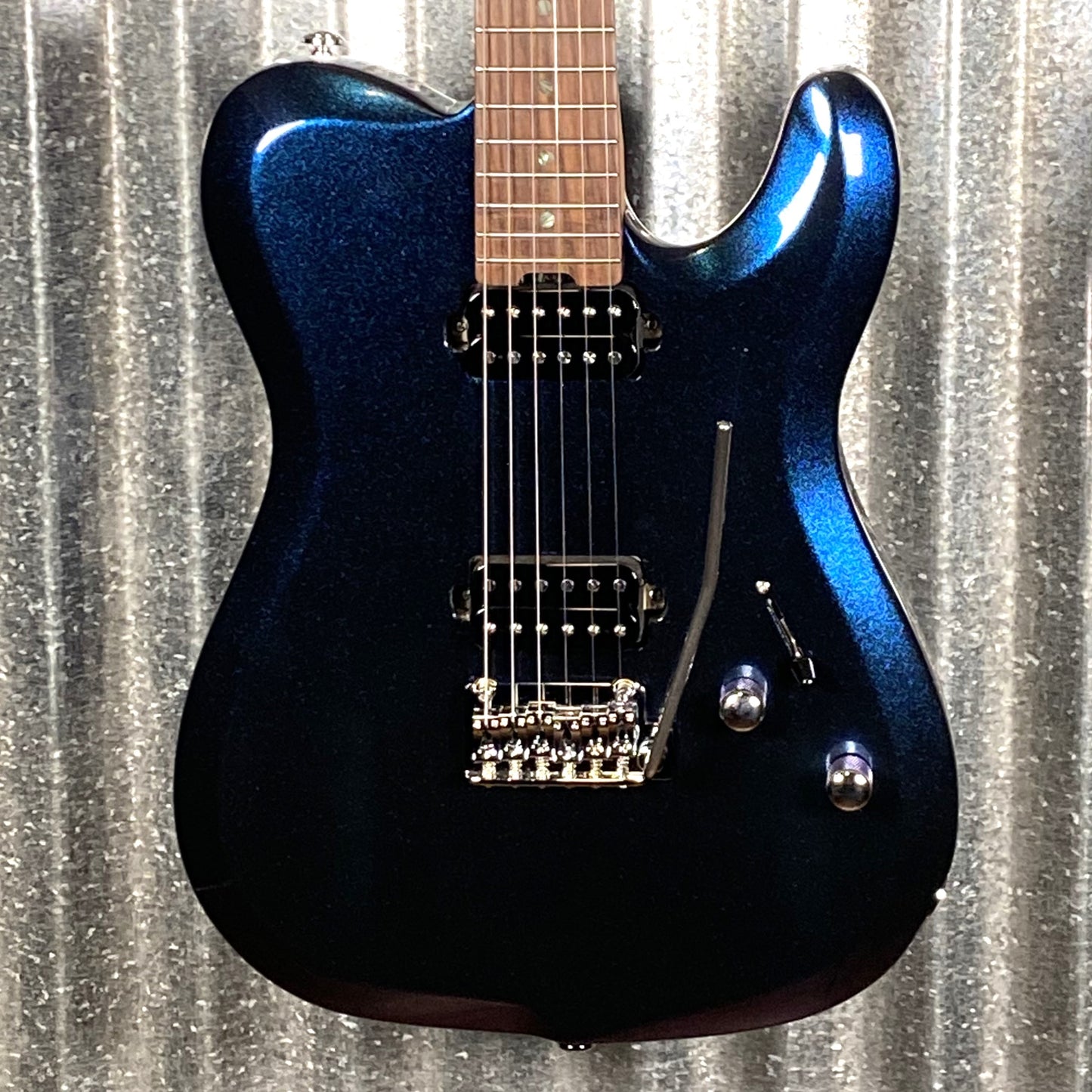 Musi Virgo Fusion Telecaster Deluxe Tremolo Indigo Blue Guitar #0043 Used