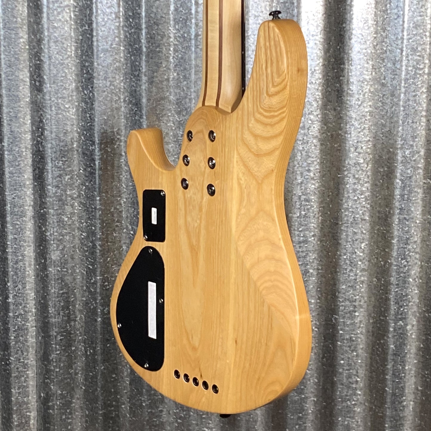 Schecter Reaper 5 String Bass Poplar Burl Top Natural Satin #1783