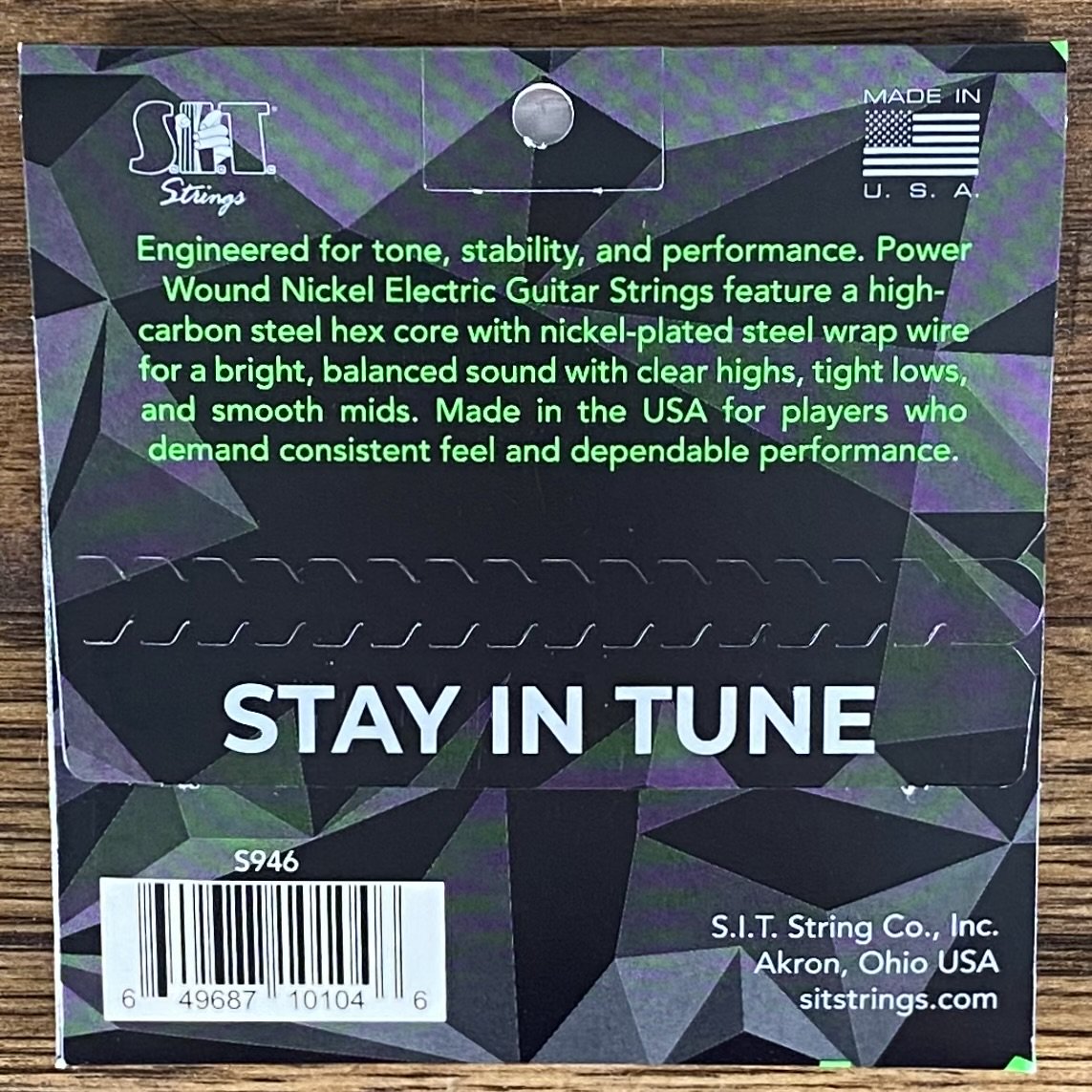 SIT Strings S946 Rock N' Roll Power Wound Nickel Electric Guitar Strings 3 Pack