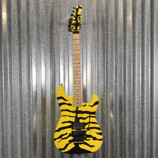 ESP LTD GL-200MT George Lynch Yellow Tiger Stripe Graphic Guitar LGL200MT #0131 Used