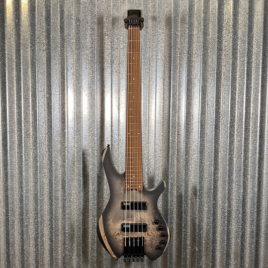 Cort Artisan Series Space Headless 5 String Bass Star Dust Black SPACE5SDB & Bag #8576