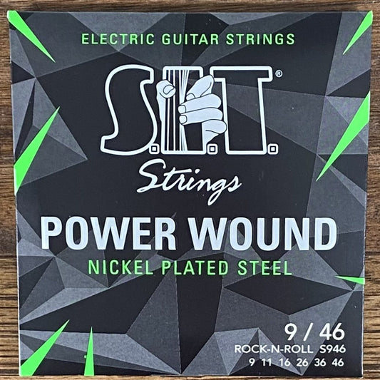 SIT Strings S946 Rock N' Roll Power Wound Nickel Electric Guitar Strings 3 Pack