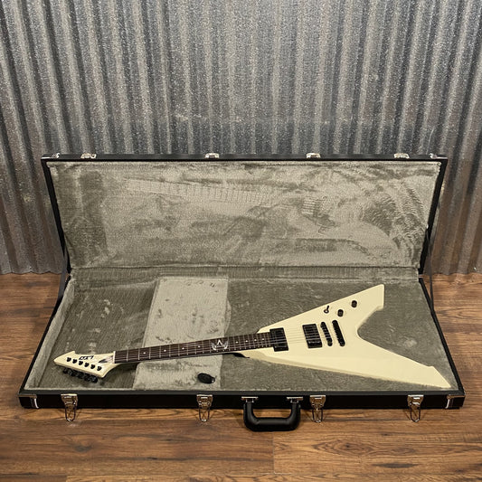 ESP LTD Vulture Jame Hetfield Olympic White Guitar & Case VULTUREOW #0345 Used