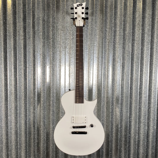 ESP LTD EC Arctic Metal Snow White Satin Guitar ECARMSWS #0778 Used