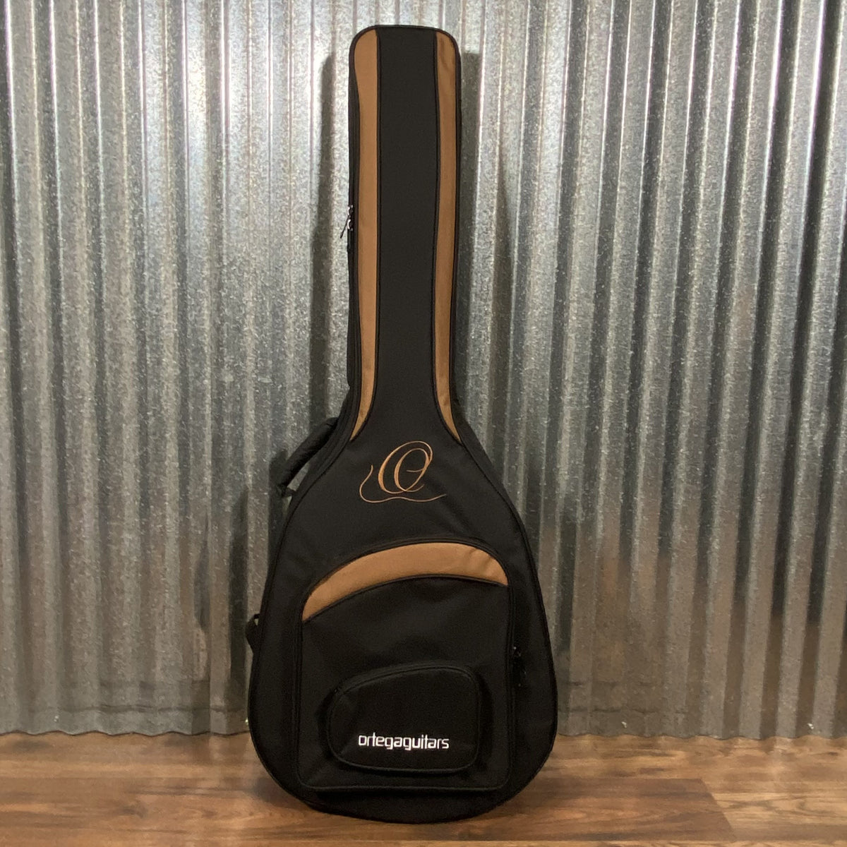 Ortega STRIPEDSU.ACB Natural 4 String Acoustic Electric Bass & Bag #1608