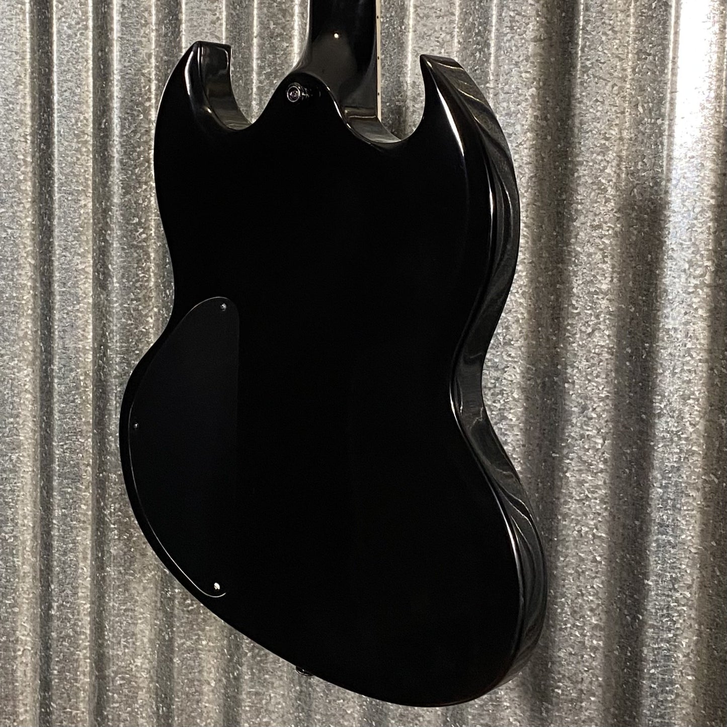 Westcreek Guitars Racer SG Offset Style Black Red Stripe #0043 Used