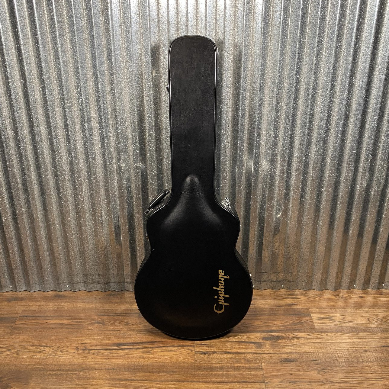 Epiphone Sheraton II Pro Semi Hollow Black Guitar #3545 Used