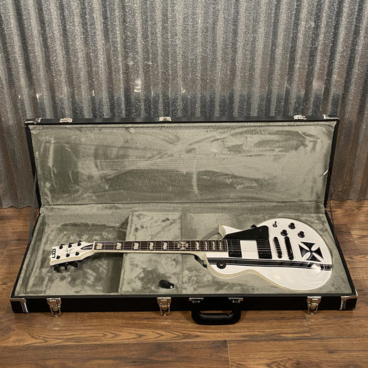 ESP LTD Iron Cross Jame Hetfield Snow White Guitar & Case IRONCROSSSW #2023 Used