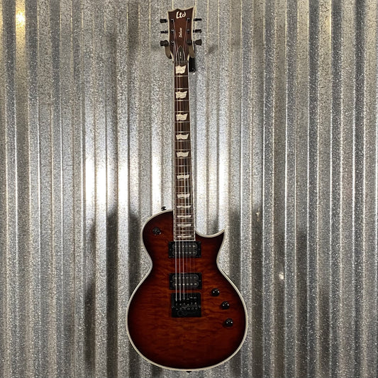 ESP LTD EC-1000 ET Evertune Dark Brown Sunburst Guitar EC1000ETQMDBSB #0700 Used