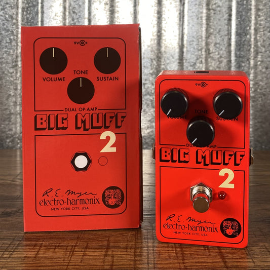 Electro-Harmonix EHX Big Muff Pi 2 Dual OP-AMP Fuzz Guitar Effect Pedal Demo