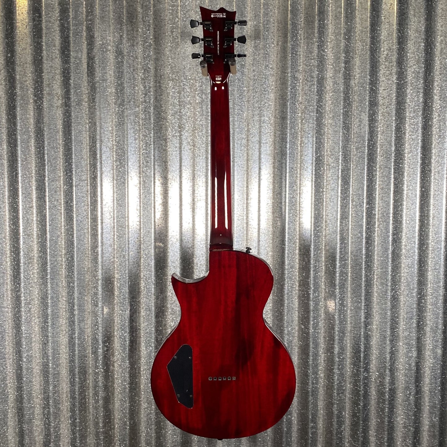 ESP LTD EC-201 Flat Top See Thru Black Cherry Gutar EC201FTSTBC #0977 Used