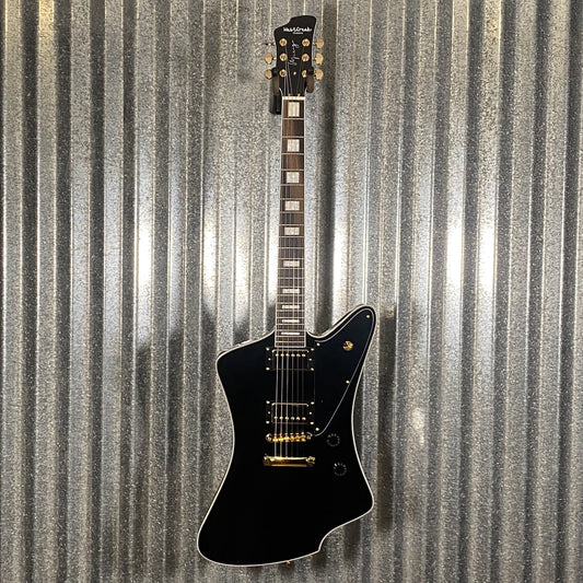 Westcreek Guitars Mirage T Bird Style Dual Humbucker Guitar Black #0095 Used
