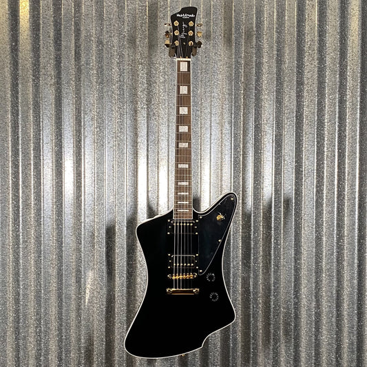 Westcreek Guitars Mirage T Bird Style Dual Humbucker Guitar Black #0081 Used