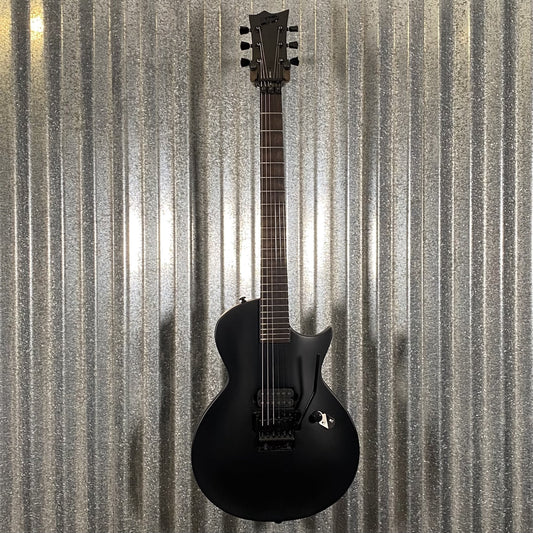 ESP LTD EC FR Black Metal Floyd Rose Black Satin Guitar ECFRBKMBLKS #1585 Used