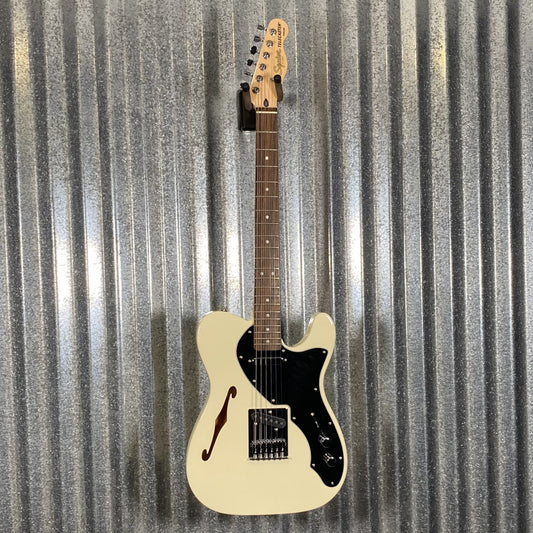Fender Squier Telecaster Thinline Semi Hollow Olympic White Guitar #7392 Used