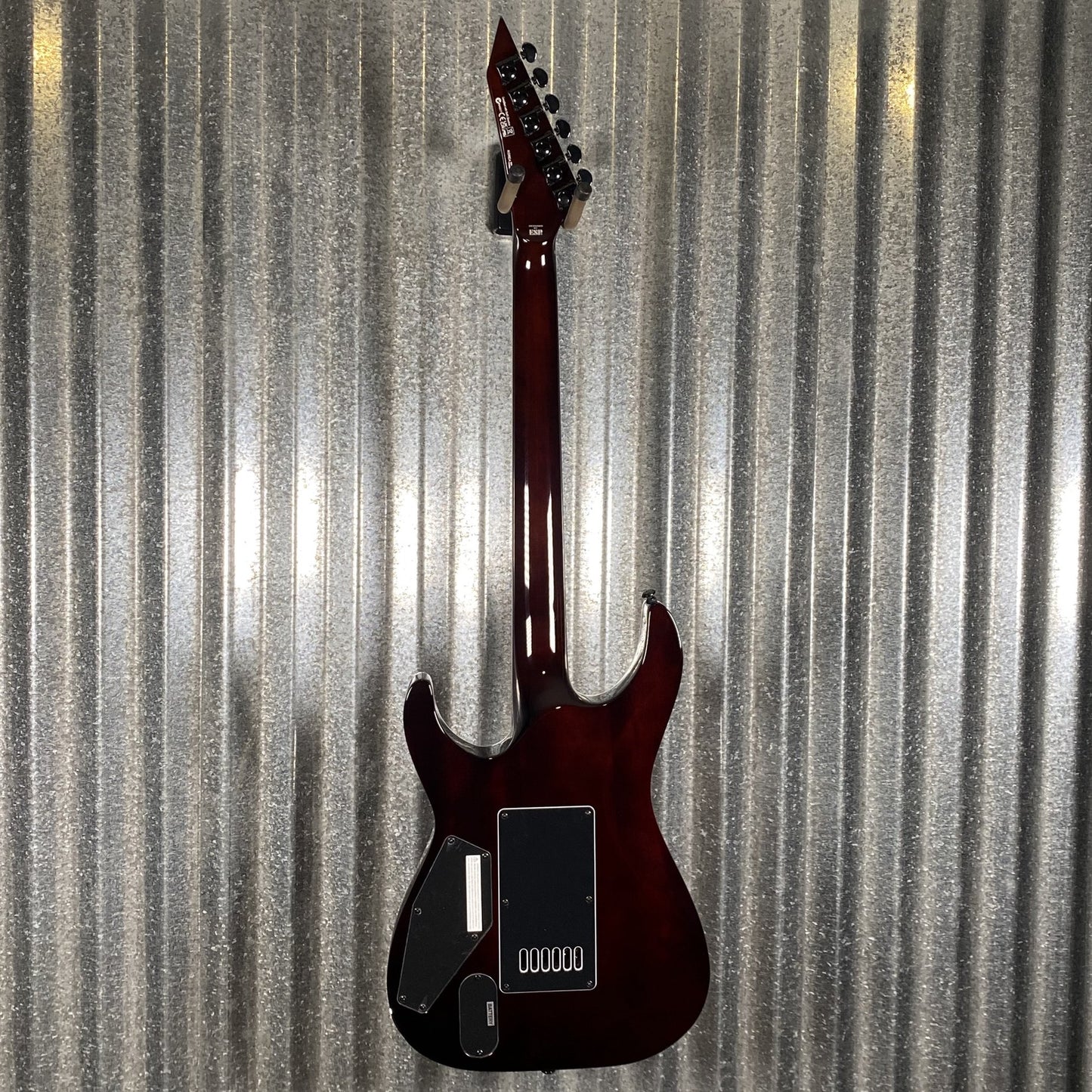 ESP LTD MH-1000 Evertune Flame Dark Brown Sunburst Guitar MH1000ETDBSB #0324 Used