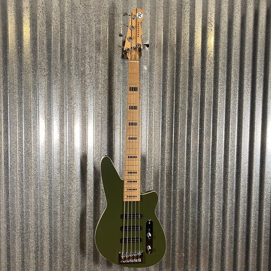 Reverend Triad 5 String Bass Army Green #70789
