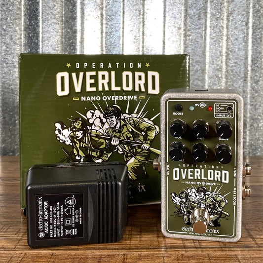 Electro-Harmonix EHX Nano Operation Overlord Overdrive Guitar Effect Pedal Demo