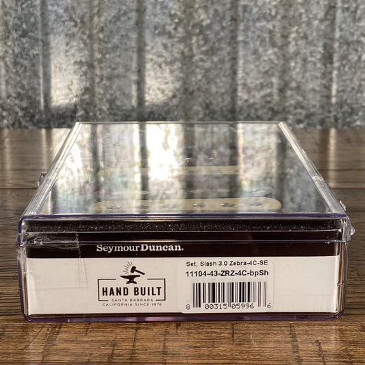 Seymour Duncan Slash 3.0 Humbucker Bridge/Neck Zebra 4 Conductor Guitar Pickup SET 11104-43-ZRZ-4C-bpSh