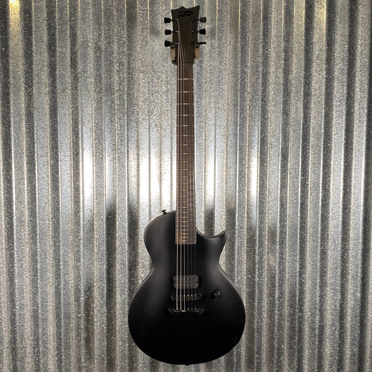 ESP LTD EC Black Metal Black Satin Guitar ECBKMBLKS #1613 Used