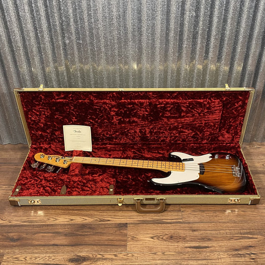 Fender American Vintage II 1954 Precision Bass 2 Color Sunburst & Case #0886 Used