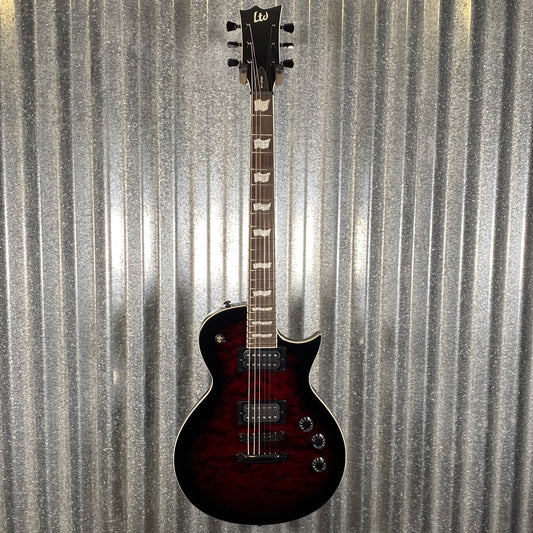 ESP LTD EC-256 Quilt Top See Thru Black Cherry Sunburst Guitar EC256QMSTBC #1256 Used